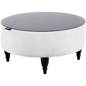 Изображение товара Стол журнальный Italia ОГОГО (арт.583791), (ЛДСП/Белый) (круглая столешница, 4 ножки)