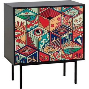 Изображение товара Шкаф Boho Color низкий ОГОГО (арт.599536), (ЛДСП/Черный)