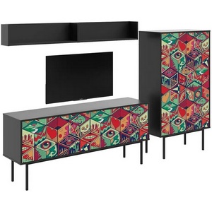 Изображение товара Композиция Boho Color 6 ОГОГО (арт.599608), (ЛДСП/Черный)