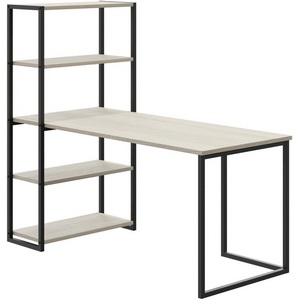 Изображение товара Стол с деревянной столешницей письменный-стеллаж с полкой Board 1600х700 ОГОГО 636289 (прямоугольная столешница)