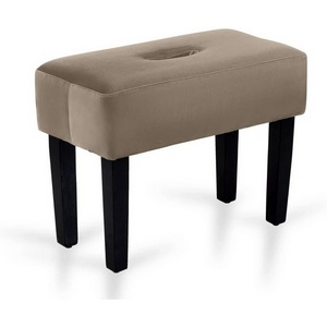 Изображение товара Табурет мягкий Handy ОГОГО (арт.671357), (Велюр,Экокожа/Светло-коричневый)