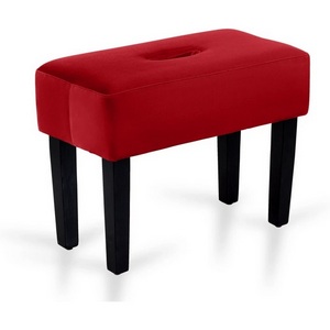 Изображение товара Табурет мягкий Handy ОГОГО (арт.671366), (Велюр,Экокожа/Бордовый)