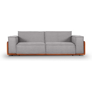 Изображение товара Диван Asti ОГОГО (арт.679248), (Рогожка/Оранжевый,Светло-серый)