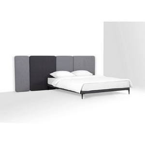 Изображение товара Кровать Licata ОГОГО (арт.709378), (Ткань,Рогожка,Микрошенилл/Серый)