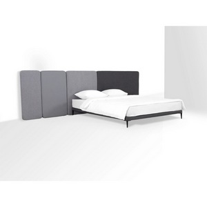 Изображение товара Кровать Licata ОГОГО (арт.709379), (Ткань,Рогожка,Микрошенилл/Серый)