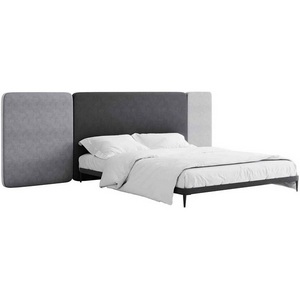 Изображение товара Кровать Licata ОГОГО (арт.709381), (Ткань,Рогожка,Микрошенилл/Серый)