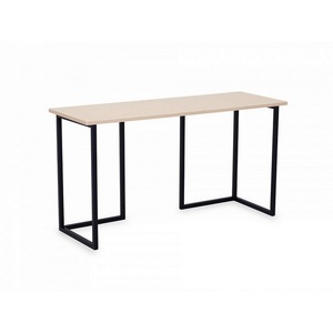 Изображение товара Стол Board 1200x500 ОГОГО 723070 (черный, бежевый) (прямоугольная столешница, П-образная опора)