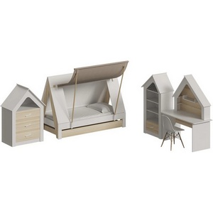 Изображение товара Композиция Campi №4 ОГОГО (арт.727637), (ЛДСП/Белый,Ясень Коимбра)