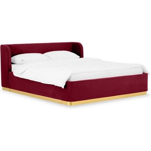 Изображение товара Кровать Vibe 1600 ОГОГО (арт.748488), (Шенилл,Ткань/Бордовый)