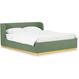 Изображение товара Кровать Vibe 1600 ОГОГО (арт.748489), (Ткань,Шенилл/Зеленый)