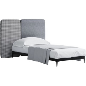 Изображение товара Кровать Licata 900 ОГОГО (арт.751164), (Рогожка,Микрошенилл,Ткань/Серый)