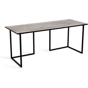 Изображение товара Стол с прямыми углами ОГОГО Board 1600x700 (ЛДСП/Серый) (прямоугольная столешница, П-образная опора)