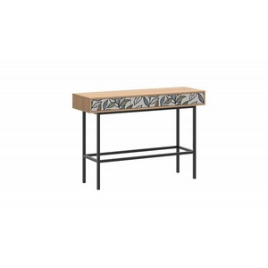 Изображение товара Стол консольный с ящиком Boho Color ОГОГО 769636 (с принтом) (прямоугольная столешница, 4 ножки)