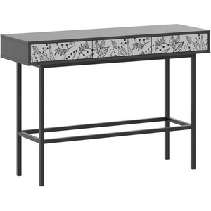 Изображение товара Стол консольный с ящиком Boho Color ОГОГО (арт.769658), (ЛДСП, Металл/Черный) (прямоугольная столешница, 4 ножки)