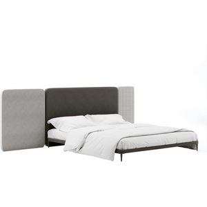 Изображение товара Кровать Licata ОГОГО (арт.779494), (Ткань,Рогожка,Микрошенилл/Серый)