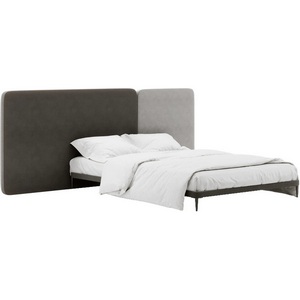 Изображение товара Кровать Licata ОГОГО (арт.779495), (Ткань,Рогожка,Микрошенилл/Серый)