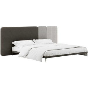 Изображение товара Кровать Licata ОГОГО (арт.779502), (Ткань,Рогожка,Микрошенилл/Серый)