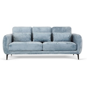 Изображение товара Диван Amsterdam трехместный ОГОГО (арт.785935), (Ткань,Велюр/Голубой)
