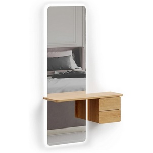 Изображение товара Зеркало Mede с подсветкой ОГОГО (арт.798704), (ЛДСП,Зеркало/Дуб Корбридж)