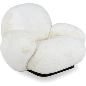 Изображение товара Кресло Flemming Wood ОГОГО (арт.799371), (Искусственный мех/Белый,Черный)