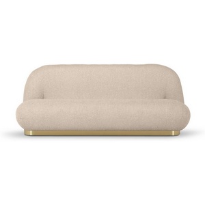 Изображение товара Диван Pacha ОГОГО (арт.805247), (Букле,Искуственный мех/Бежевый,Золотой)