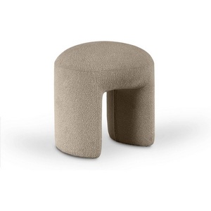 Изображение товара Пуфик круглый высотой 50 см Shaggy ОГОГО (арт.825271), (Ткань,Букле/Бежевый)