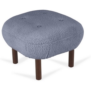 Изображение товара Пуф Lounge Wood ОГОГО (арт.826135), (Искусственный мех/Синий)