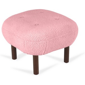 Изображение товара Пуф Lounge Wood ОГОГО (арт.826136), (Искусственный мех/Розовый)