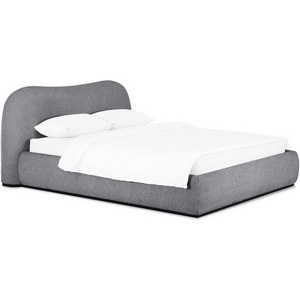 Изображение товара Кровать односпальная металлическим подъемным механизмом Patti с подъемным механизмом ОГОГО (арт.831394), (Ткань,Букле/Темно-серый)