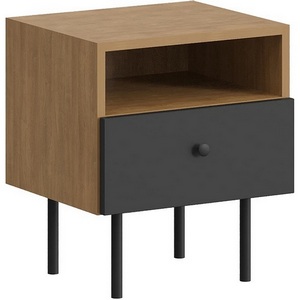 Изображение товара Тумба прикроватная Frida ОГОГО (арт.838930), (ЛДСП/Черный)