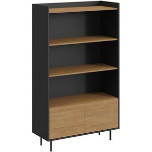 Изображение товара Стеллаж деревянный напольный с нагрузкой на полку 20 кг Look ОГОГО (арт.846114), (ЛДСП/Черный)