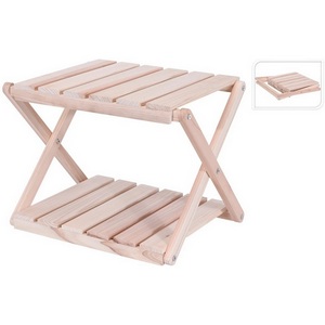 Изображение товара Столик с деревянной столешницей складной Grid Wood ОГОГО Обстановочка (Массив дерева) 847479