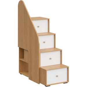 Изображение товара Лестница с ограждением Play ОГОГО (арт.851778), (ЛДСП/Белый,Дуб Корбридж)