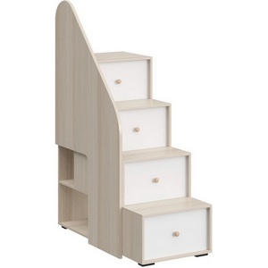 Изображение товара Лестница с ограждением Play ОГОГО (арт.851783), (ЛДСП/Белый,Ясень Коимбра)