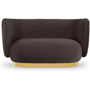 Изображение товара Диван Lucca 2-х местный ОГОГО (арт.853069), (Искусственный мех/Черный)