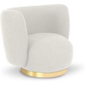 Изображение товара Кресло Lucca вращающееся ОГОГО (арт.853091), (Ткань,Рогожка,Букле/Белый)