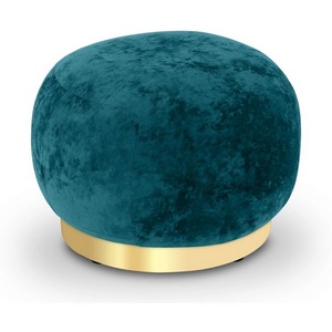 Изображение товара Пуф Lucca ОГОГО (арт.853204), (Ткань,Велюр/Бирюзовый)