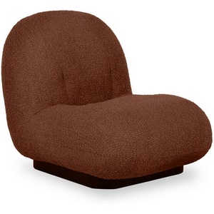 Изображение товара Кресло Pacha Wood ОГОГО (арт.853217), (искусственный Мех/Терракотовый)