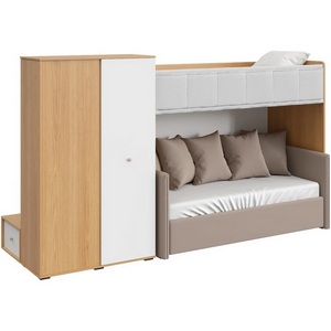 Изображение товара Композиция Play 25 ОГОГО (арт.853442), (ЛДСП/Белый,Дуб Корбридж)