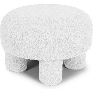 Изображение товара Пуфик круглый меховой Ron ron ОГОГО Обстановочка! (Мех/Белый) арт.880877
