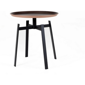 Изображение товара Столик кофейный Bukil (Металл/Бронзовый, Черный) ОГОГО Обстановочка 888829 (круглая столешница, 4 ножки)