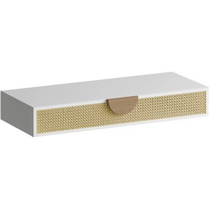 Изображение товара Консоль подвесная с одним ящиком Bionica ОГОГО Обстановочка (ЛДСП/Серый, Светло-коричневый) 889968 (прямоугольная столешница)