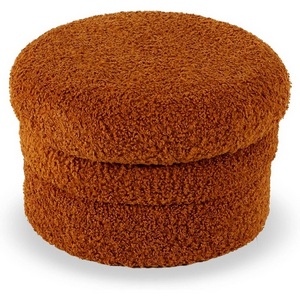 Изображение товара Пуфик круглый меховой Pancakes ОГОГО Обстановочка! (Мех/Терракотовый) арт.902550