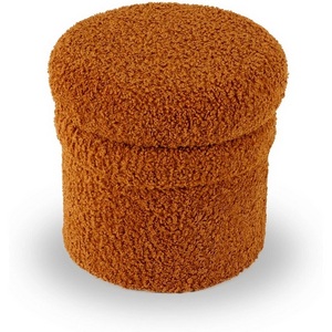 Изображение товара Пуфик круглый меховой Pancakes ОГОГО Обстановочка! (Мех/Терракотовый) арт.902551