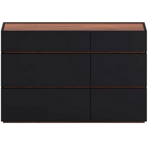 Изображение товара Комод Licata ОГОГО Обстановочка! (ЛДСП/Черный,Орех) арт.905637