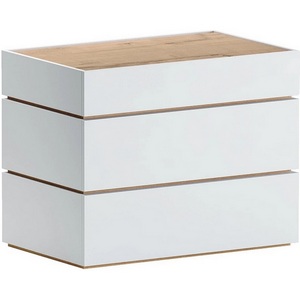 Изображение товара Комод Licata ОГОГО Обстановочка! (ЛДСП/Белый,Натуральное дерево) арт.905654