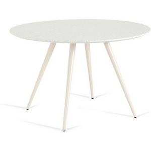 Изображение товара Кухонный стол FRAME ОГОГО Обстановочка (МДФ/Серый, Бежевый) 907466 (круглая столешница, 4 ножки)