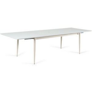 Изображение товара Кухонный стол вставка-бабочка на 12 персон FRAME ОГОГО Обстановочка (МДФ/Бежевый) 908982 (прямоугольная столешница, 4 ножки)