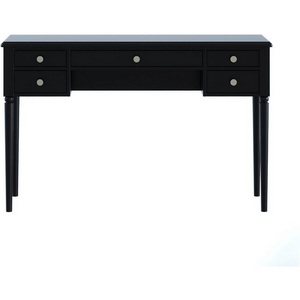 Изображение товара Туалетный столик с ящиком Blues ОГОГО Обстановочка (МДФ, ЛДСП/Черный) 924654 (прямоугольная столешница, 4 ножки)