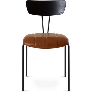 Изображение товара Обеденный стул Stem ОГОГО Обстановочка! (Экокожа/Коричневый,Черный) арт.930817